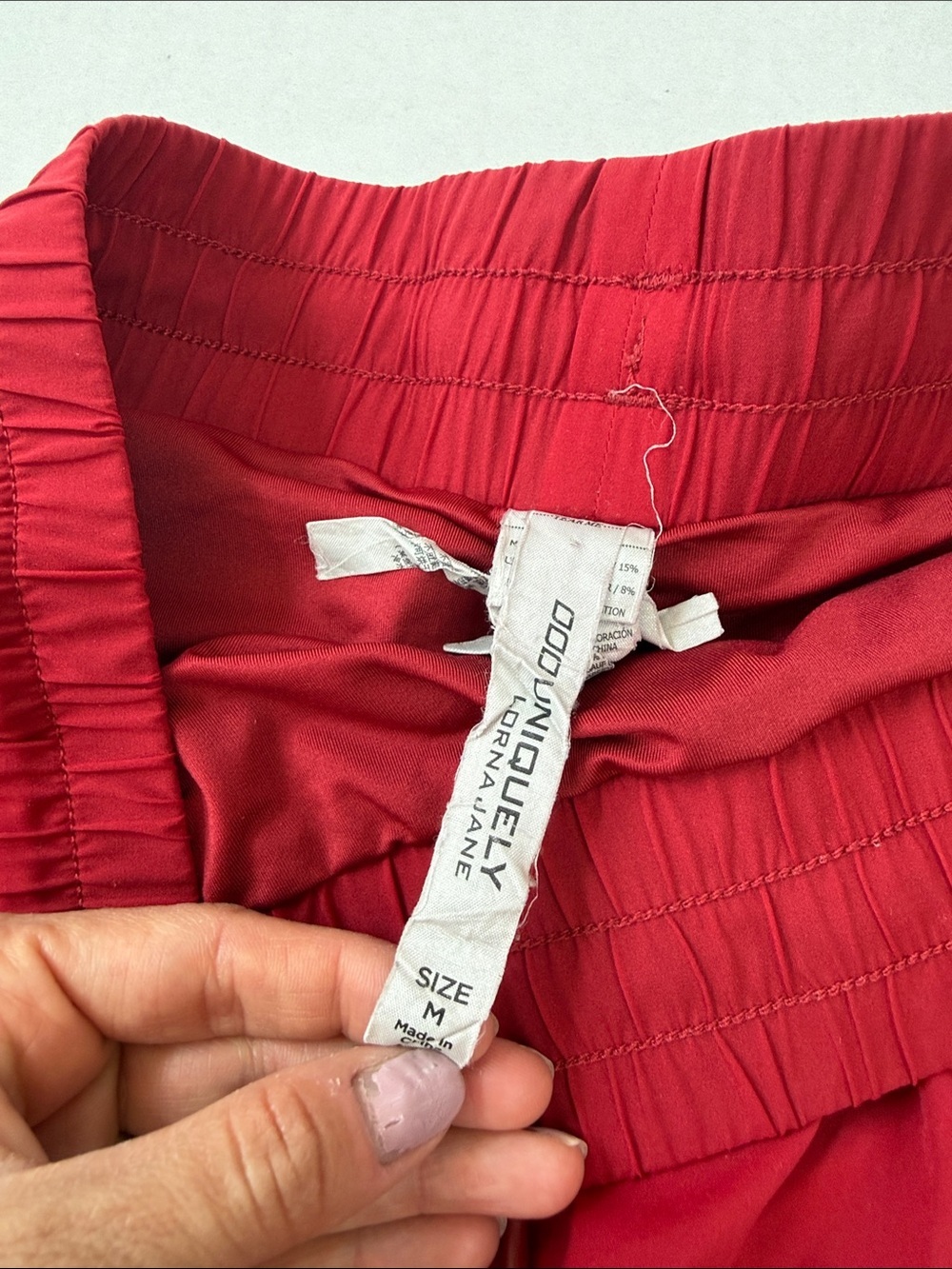 Lorna Jane Breeze Athletic Shorts Scallop Hem Red Size Womens Medium - Picture 5 of 11